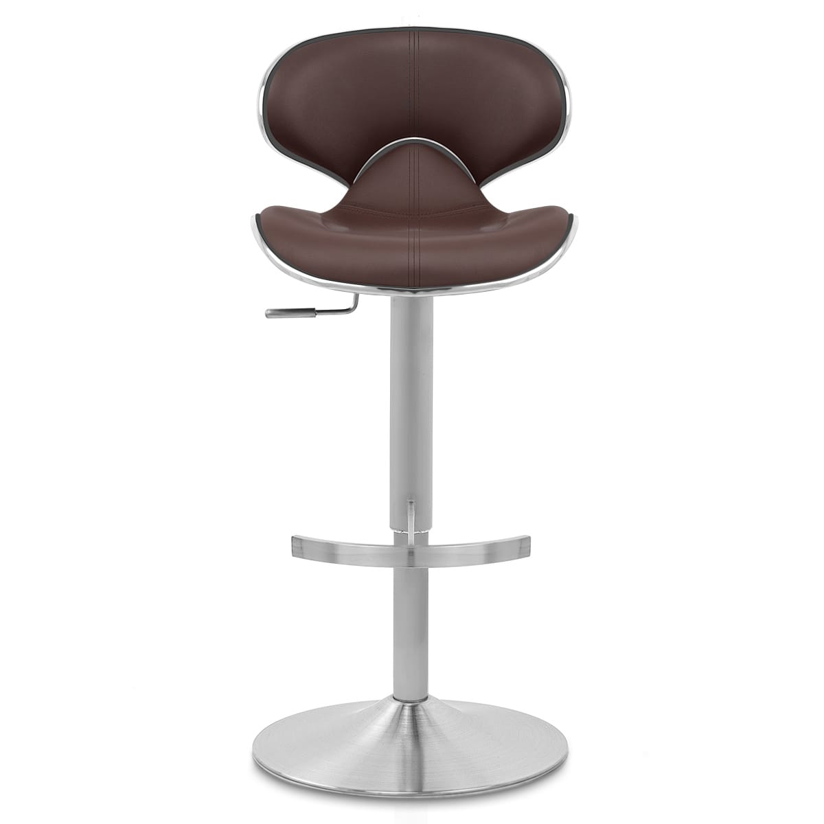 Taburete Auténtico Cuero Satinado - Felix Deluxe Marrón