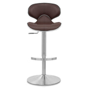 Taburete Auténtico Cuero Satinado - Felix Deluxe Marrón