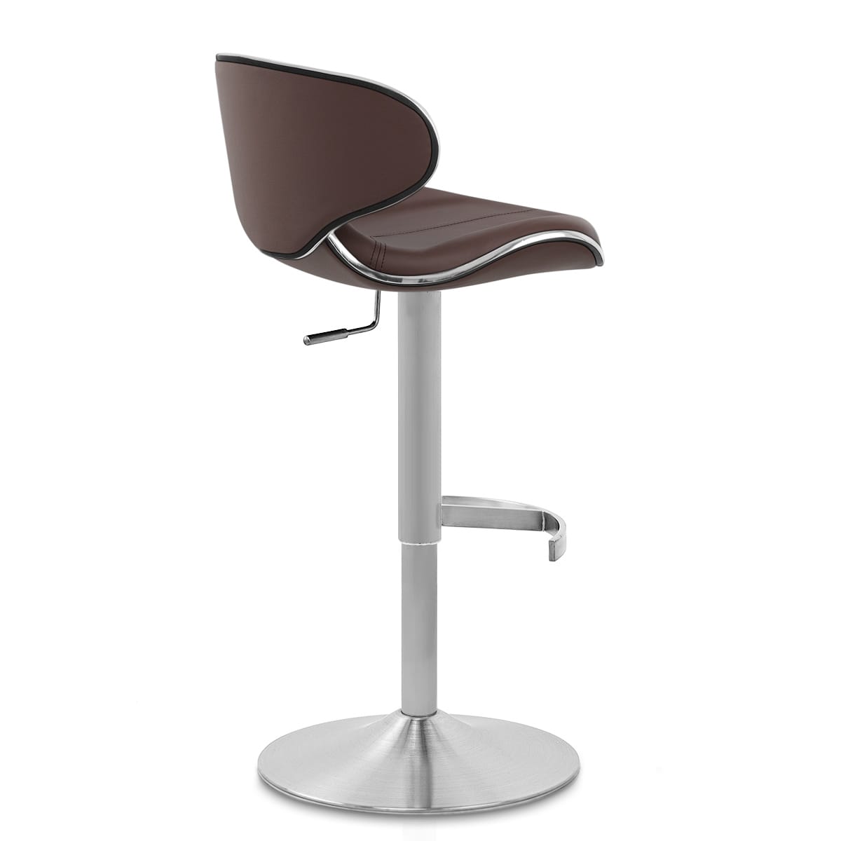 Taburete Auténtico Cuero Satinado - Felix Deluxe Marrón