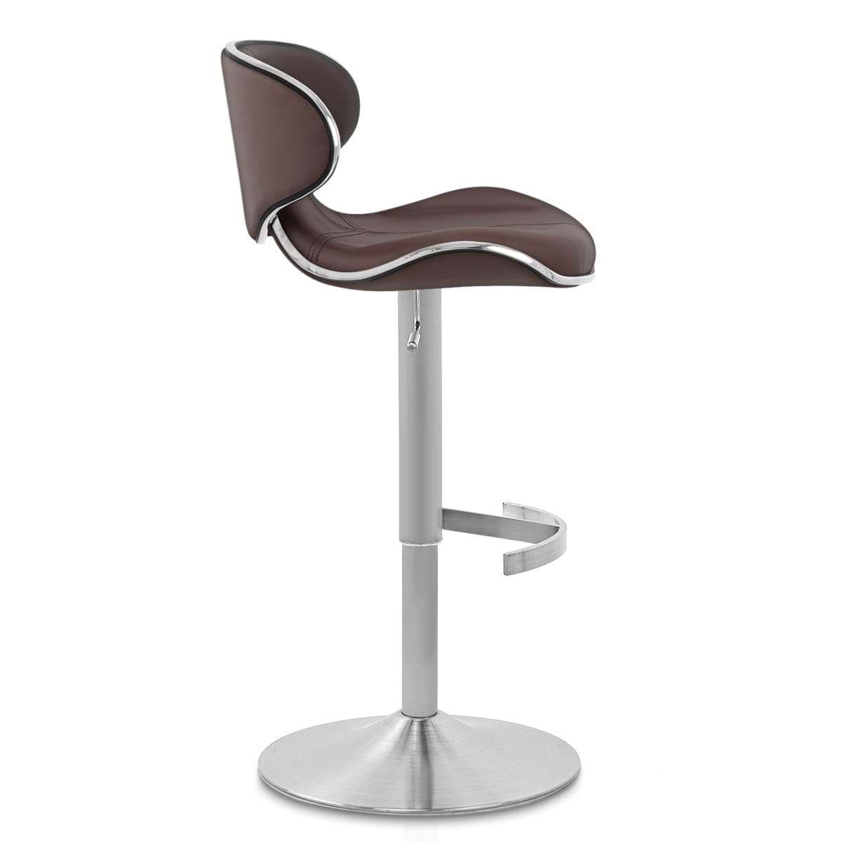Taburete Auténtico Cuero Satinado - Felix Deluxe Marrón