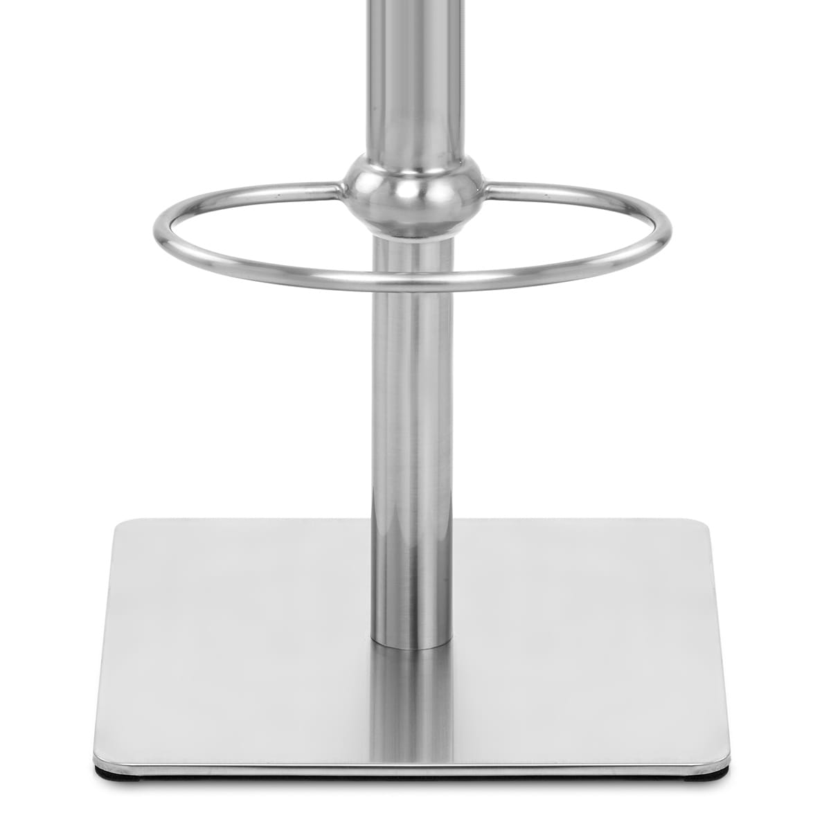 Taburete Cuero Auténtico Satinado - Paraíso Deluxe Gris