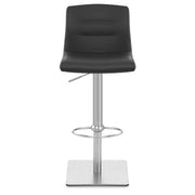 Taburete Cuero Auténtico Satinado - Paraíso Deluxe Gris