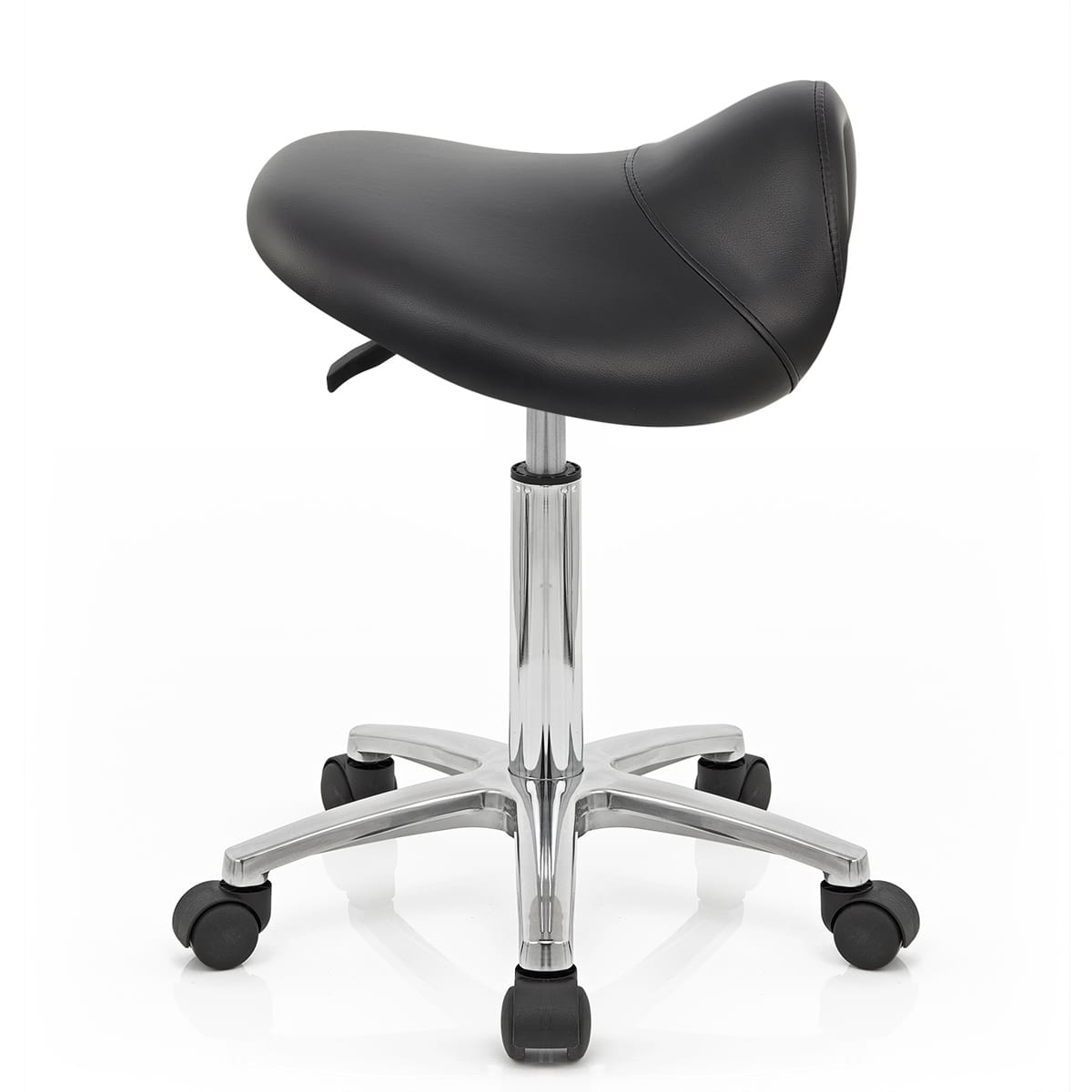Sillín Polipiel Cromo - Saddle Deluxe Negro