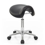Sillín Polipiel Cromo - Saddle Deluxe Negro