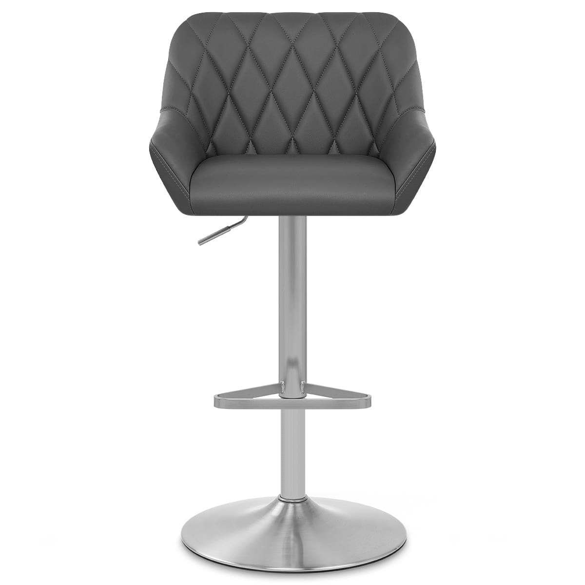 Taburete Polipiel Satinado - Detroit Gris