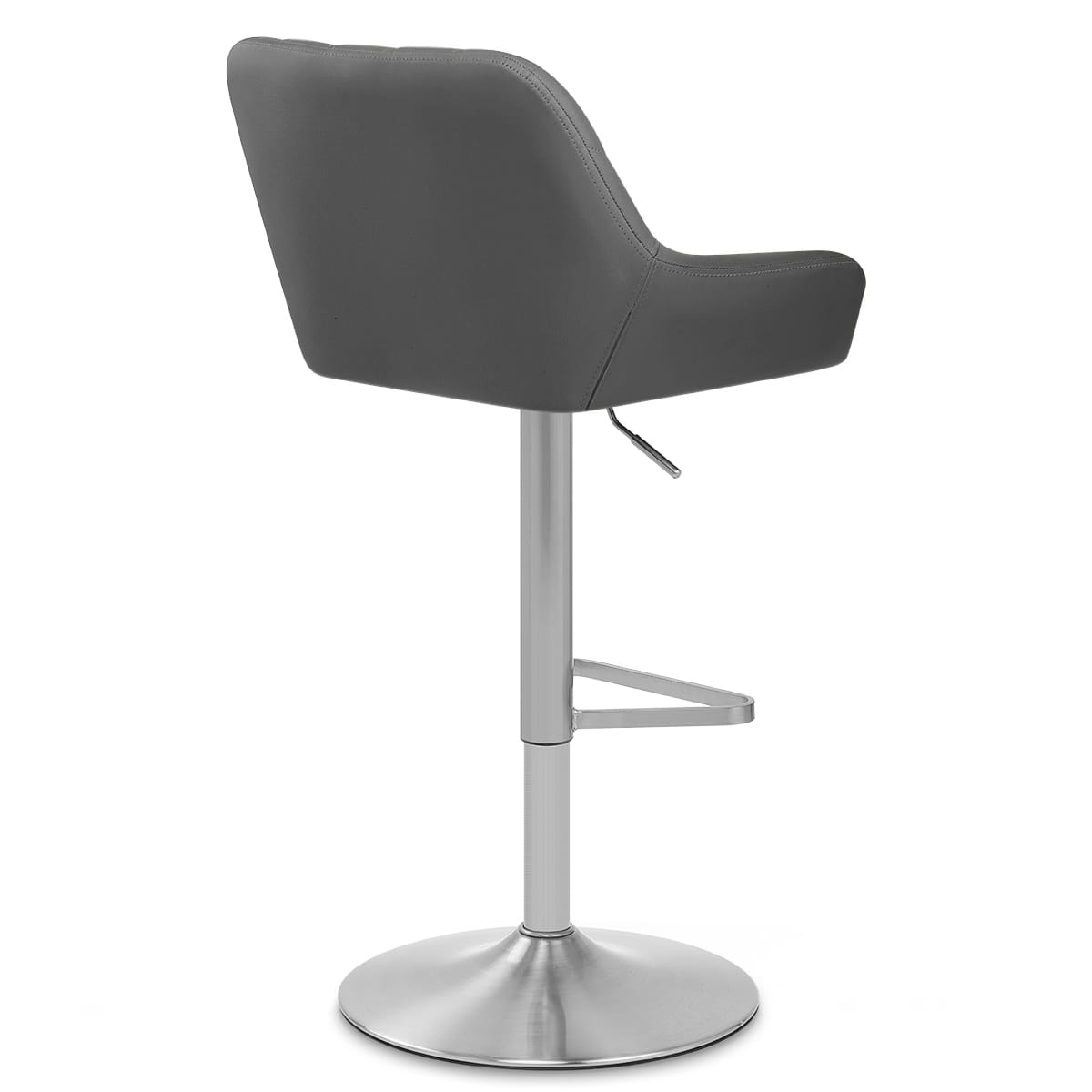 Taburete Polipiel Satinado - Detroit Gris