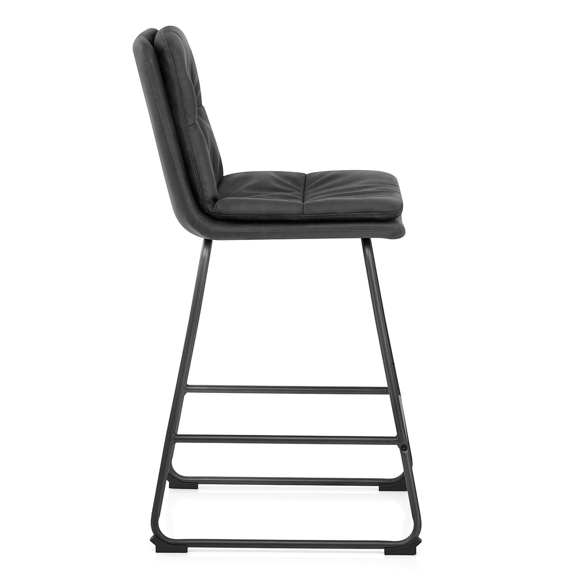 Taburete Polipiel - Devine Gris Oscuro