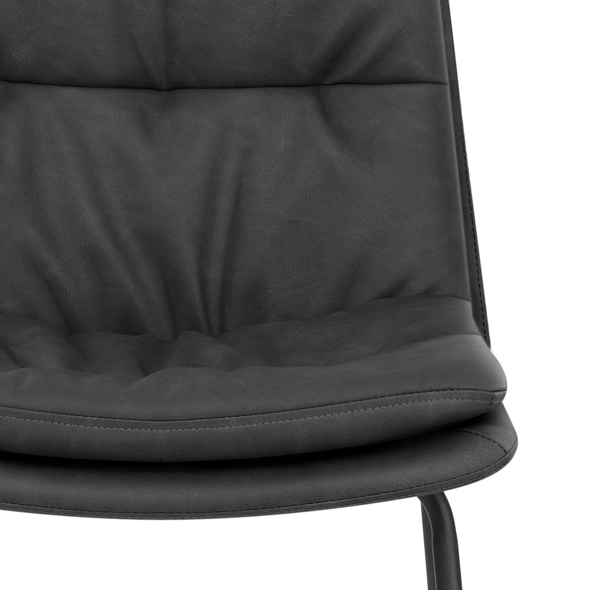 Taburete Polipiel - Devine Gris Oscuro