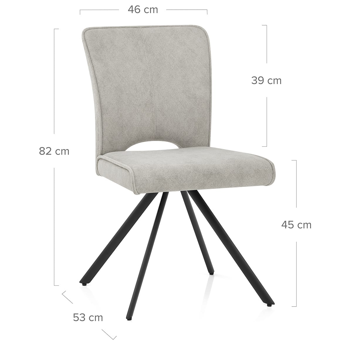 Silla Tela - Dexter Gris
