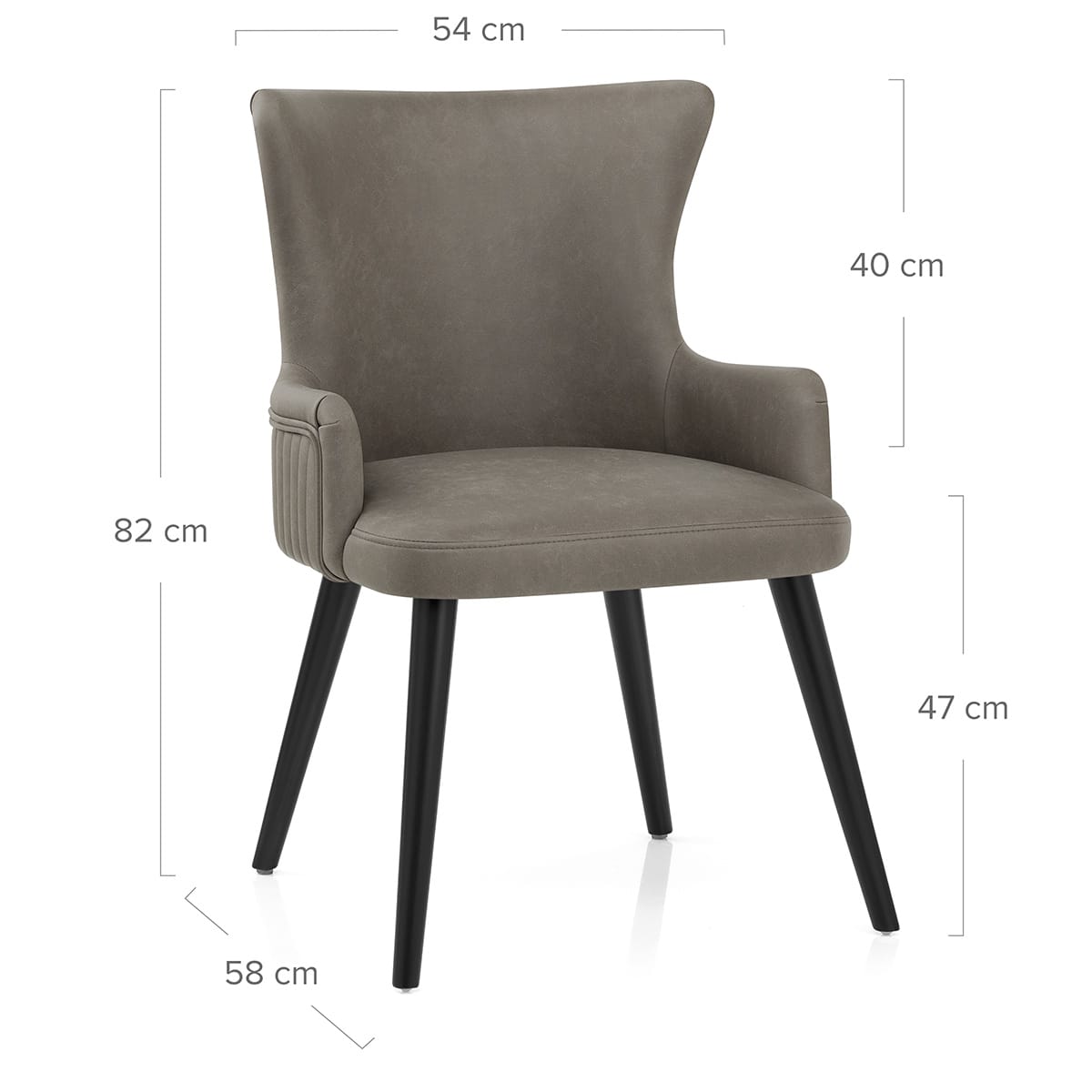 Silla Sintético - Diablo Gris