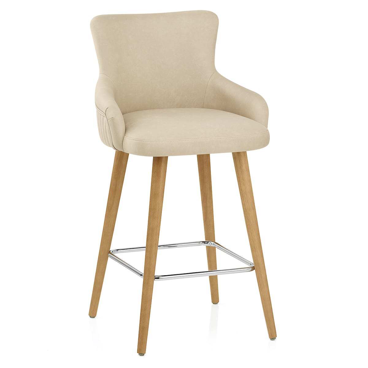 Taburete Sintético Madera - Diablo Crema
