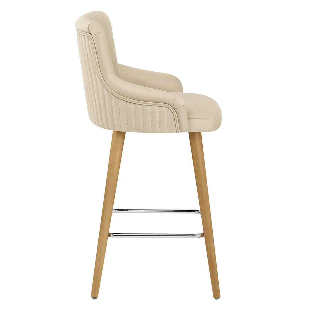 Taburete Sintético Madera - Diablo Crema
