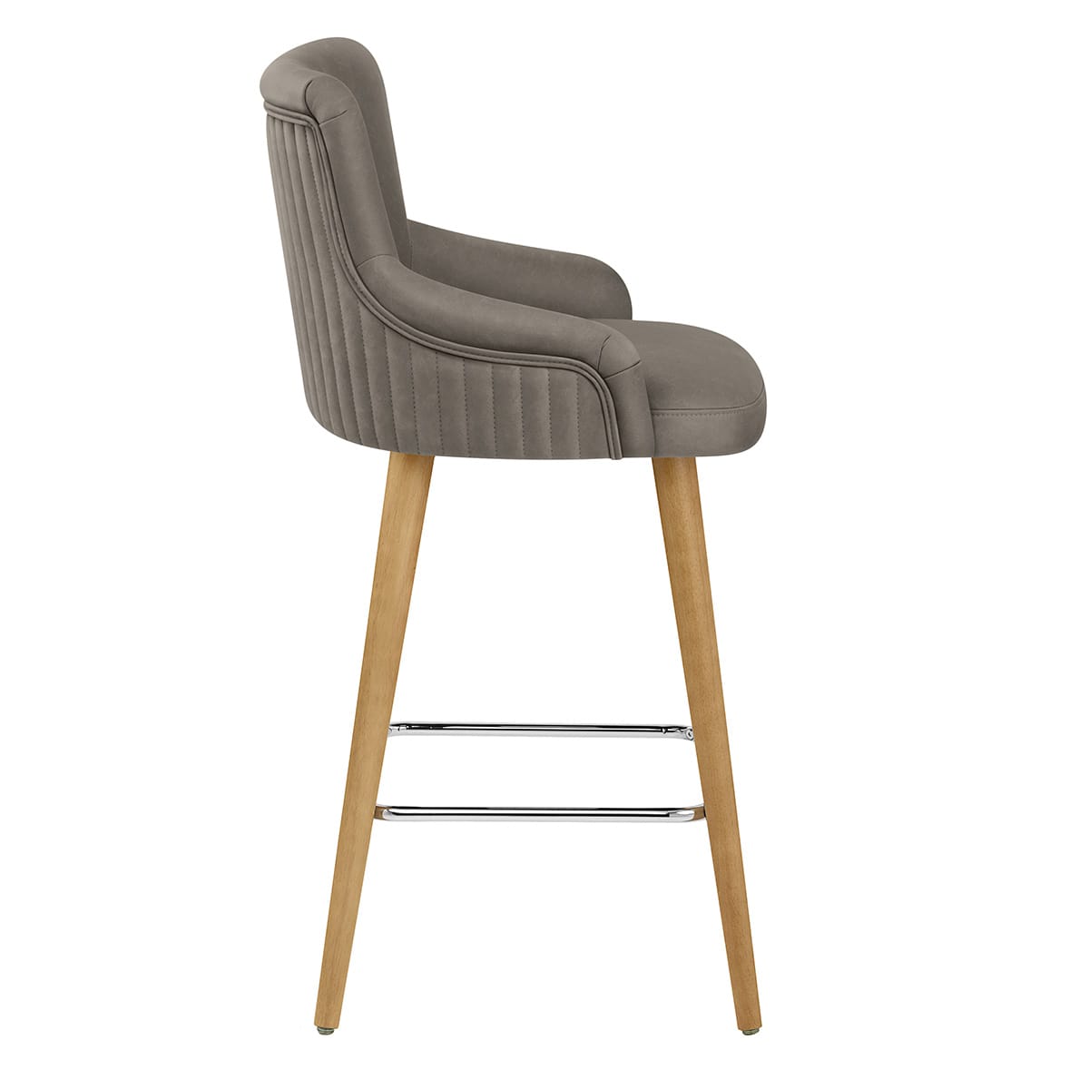 Taburete Sintético Madera - Diablo Gris