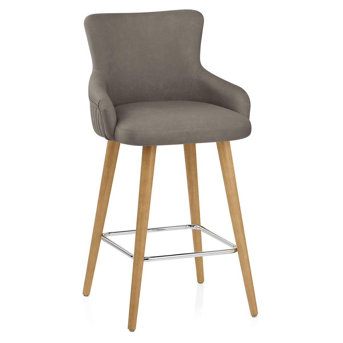 Taburete Sintético Madera - Diablo Gris