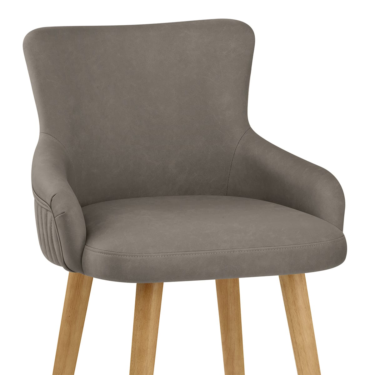Taburete Sintético Madera - Diablo Gris