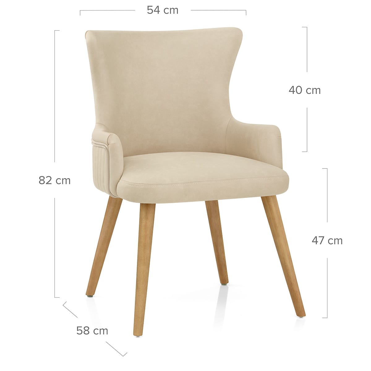 Silla Sintético Madera - Diablo Crema
