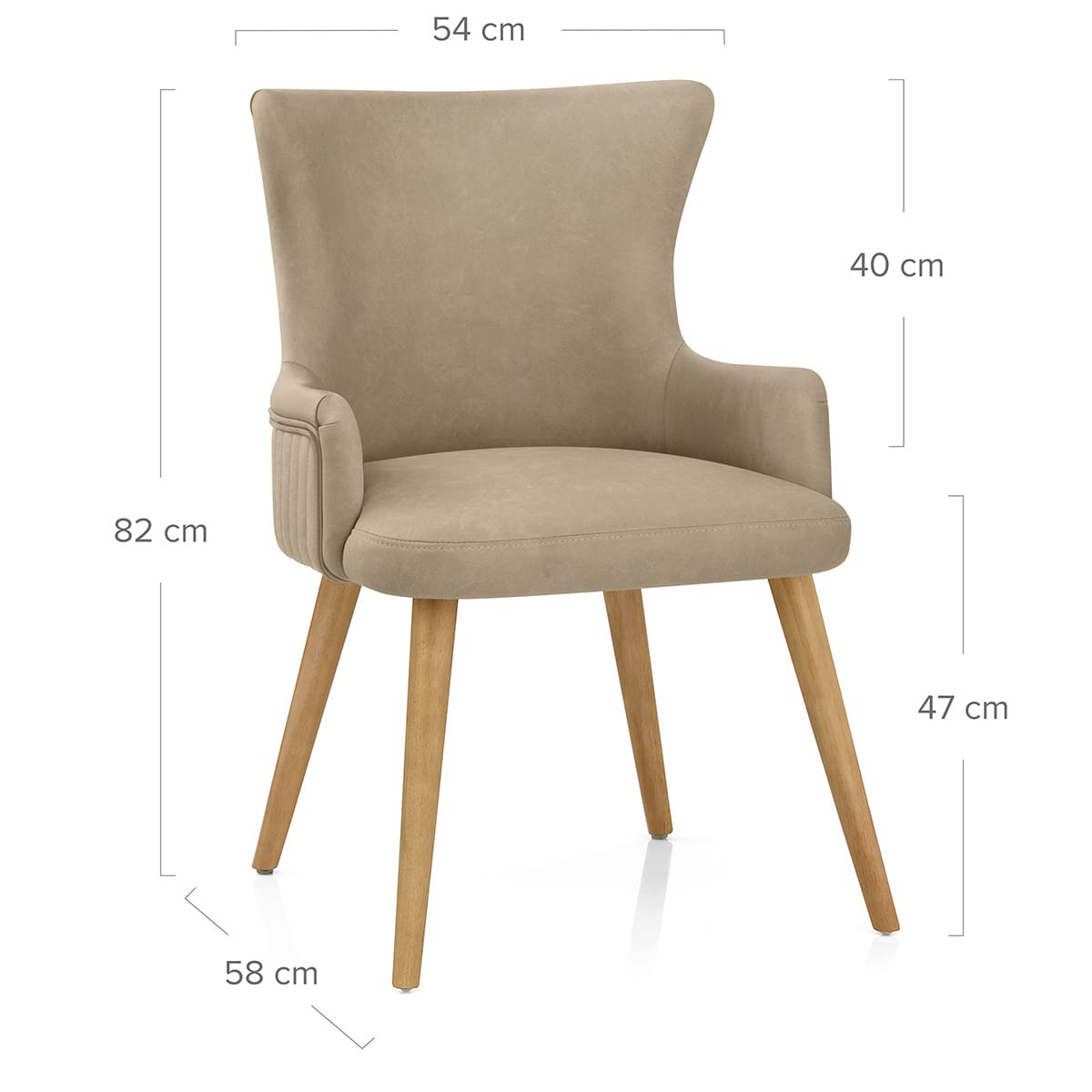 Silla Sintético Madera - Diablo Gris Pardo