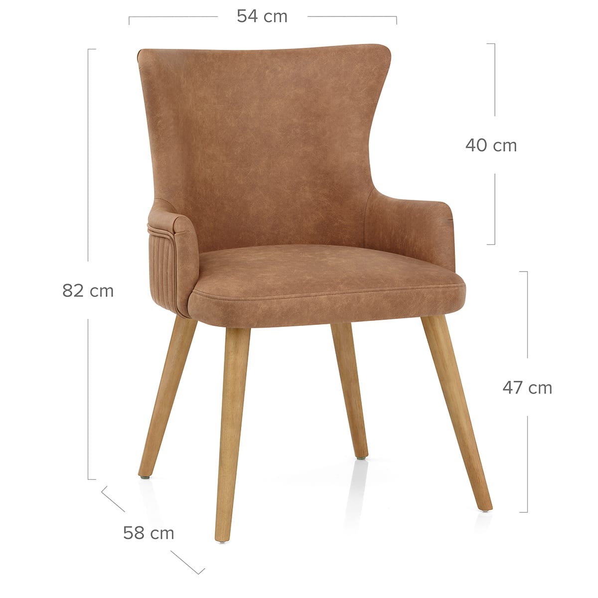Silla Sintético Madera - Diablo Marrón