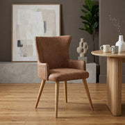 Silla Sintético Madera - Diablo Marrón