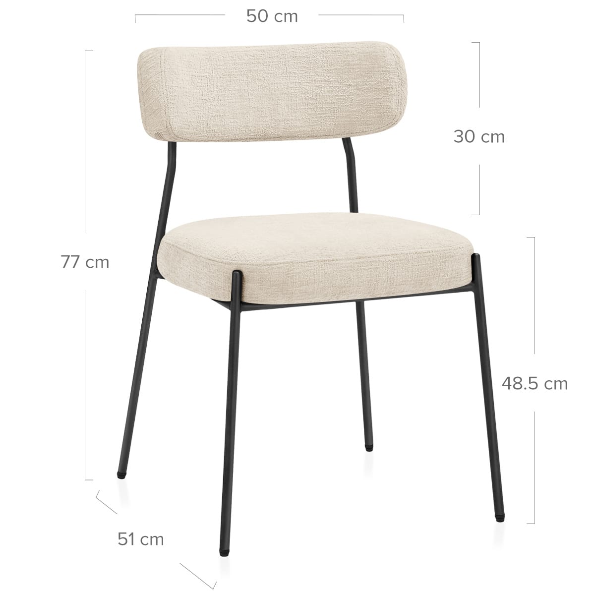Silla Tela - Diana Crema