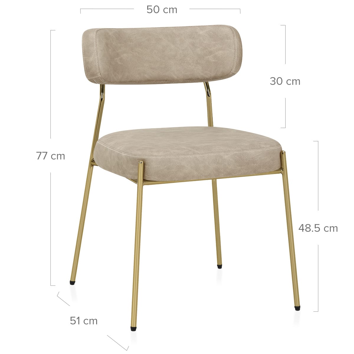 Silla Oro - Diana Crema