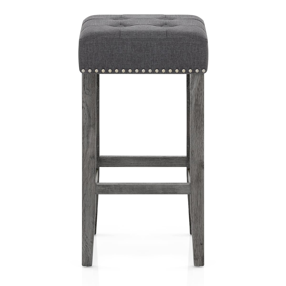 Banqueta Tela Madera - Dove Gris Oscuro