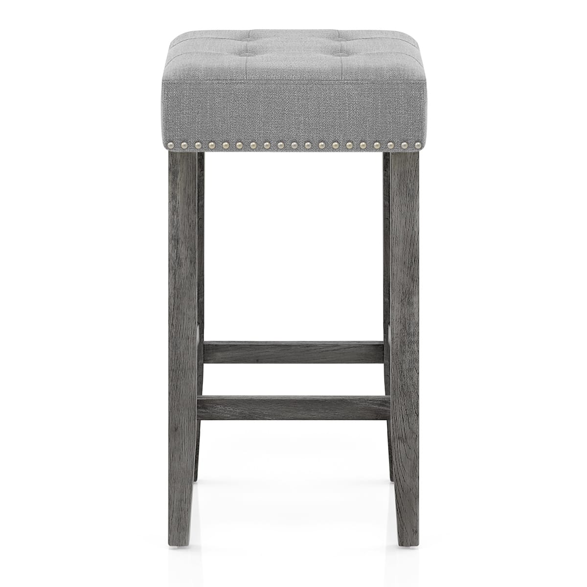 Banqueta Tela Madera - Dove Gris