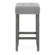 Banqueta Tela Madera - Dove Gris