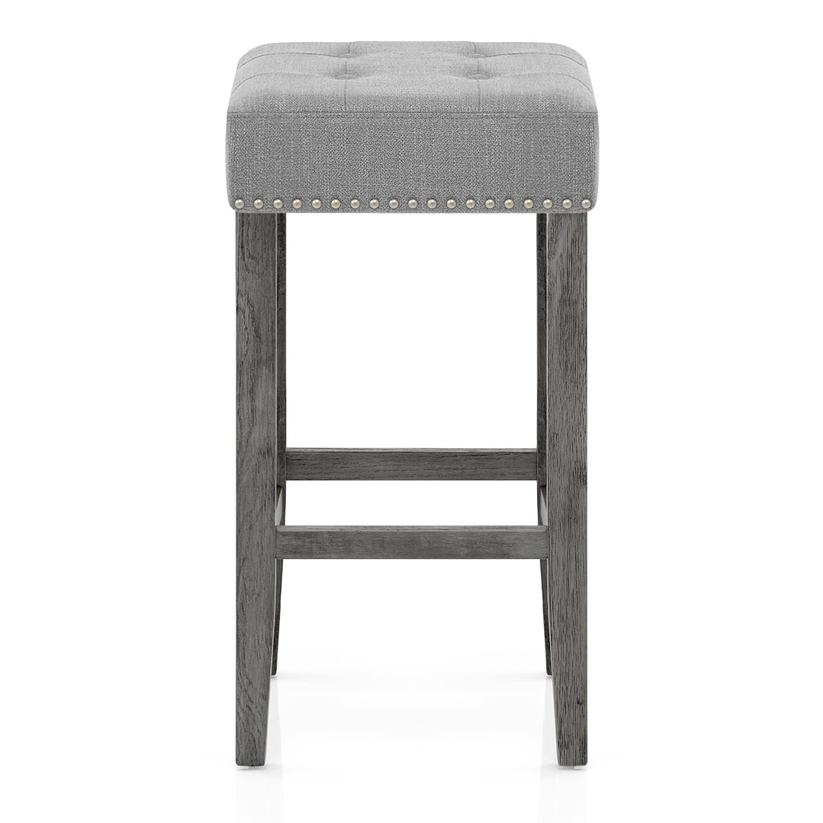 Banqueta Tela Madera - Dove Gris