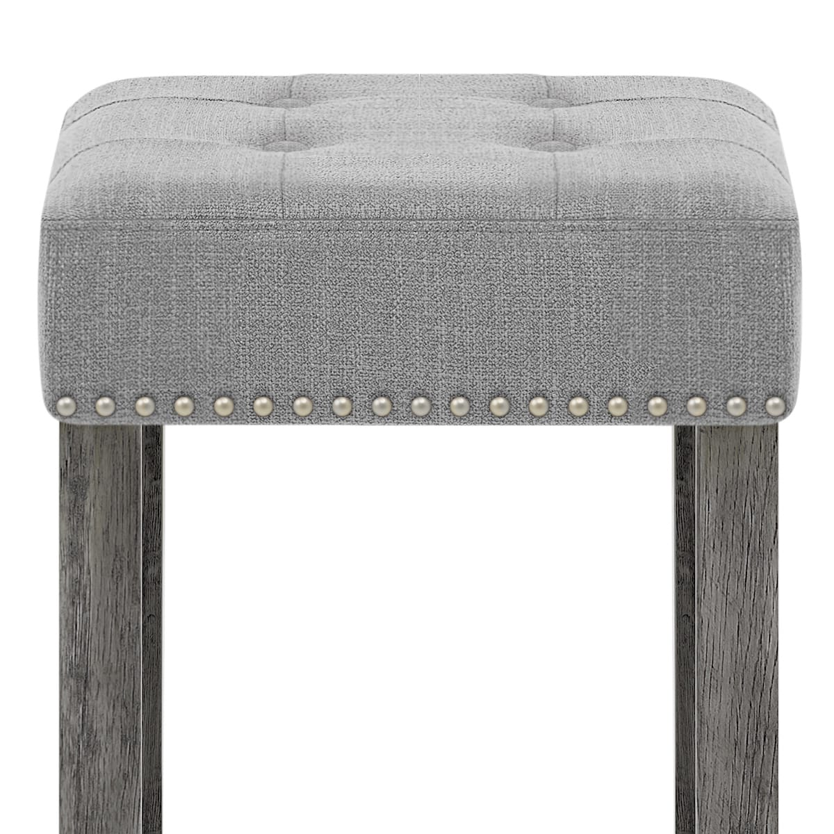 Banqueta Tela Madera - Dove Gris