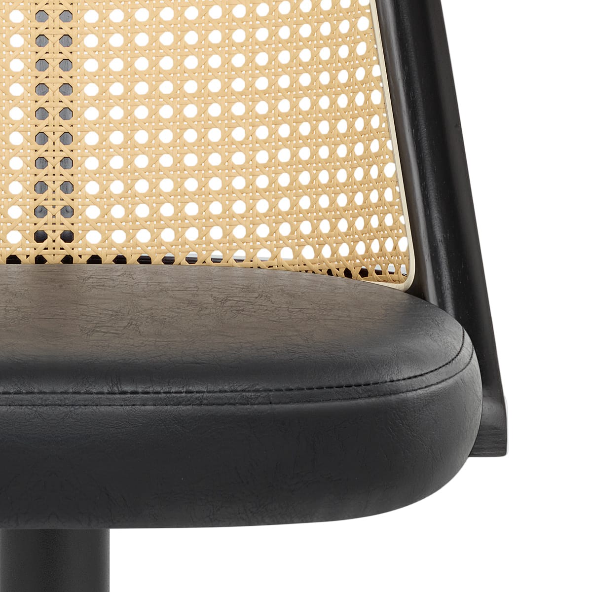Taburete Polipiel - Drew Negro