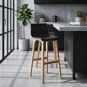 Taburete Madera Resina - Drift ABS Negro