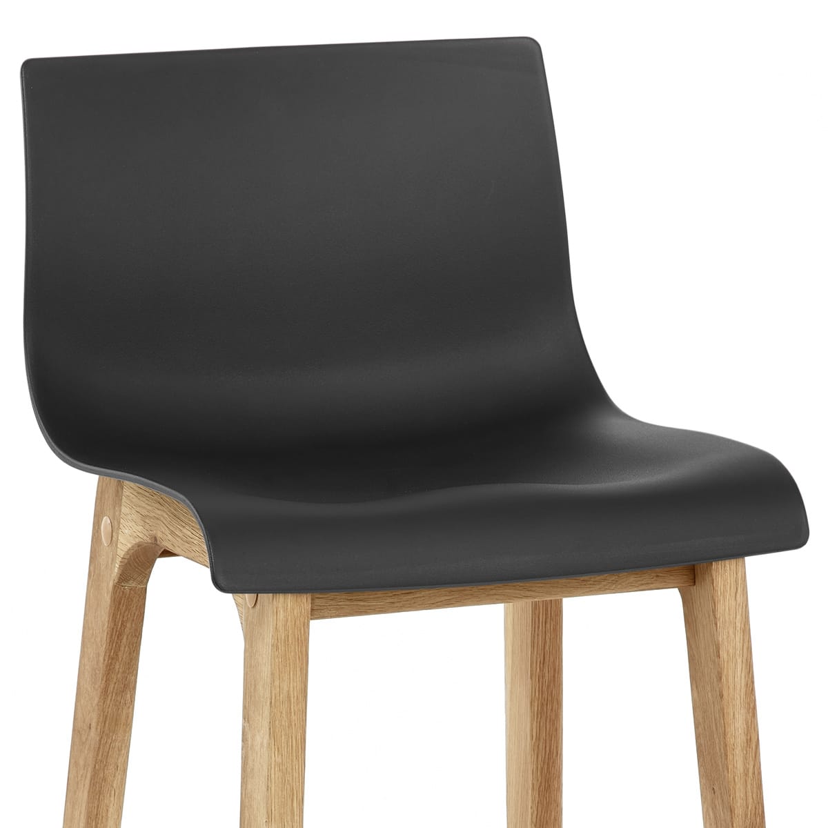 Taburete Madera Resina - Drift ABS Negro