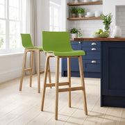Taburete Madera Resina - Drift ABS Verde