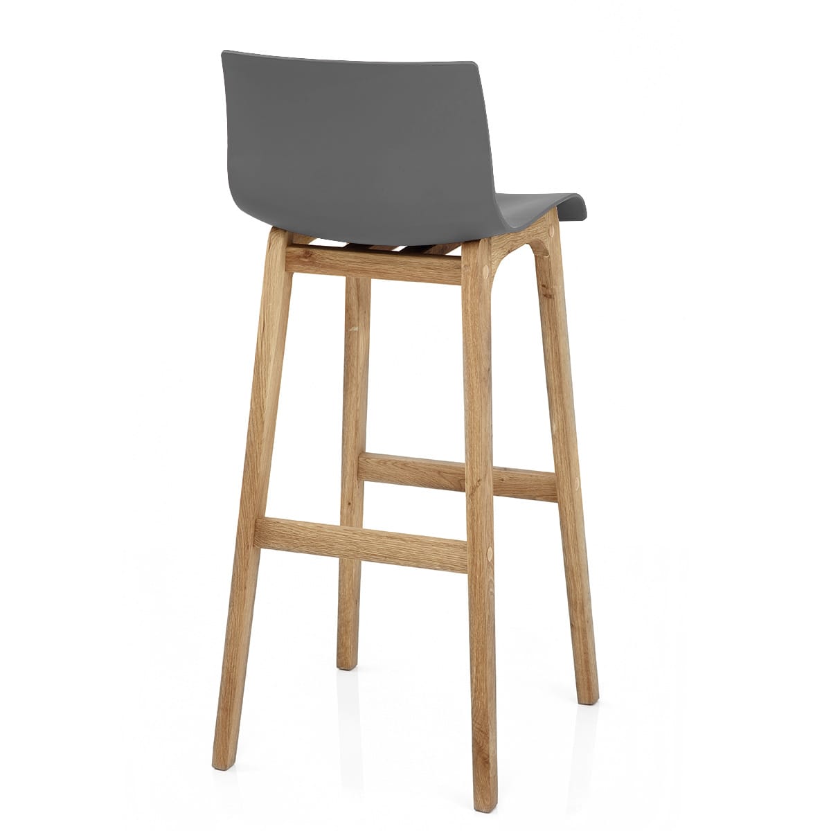 Taburete Madera Resina - Drift ABS Gris Oscuro