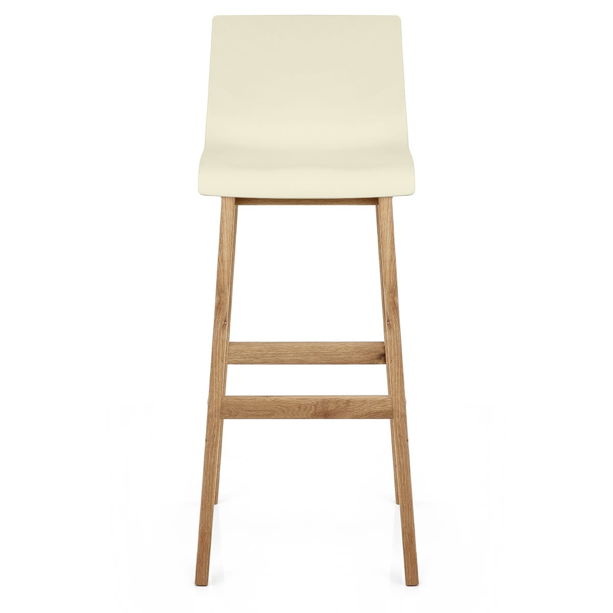 Taburete Madera Resina - Drift ABS Crema