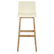 Taburete Madera Resina - Drift ABS Crema