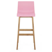Taburete Madera Resina - Drift ABS Rosa