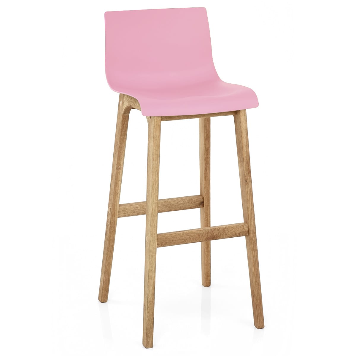 Taburete Madera Resina - Drift ABS Rosa