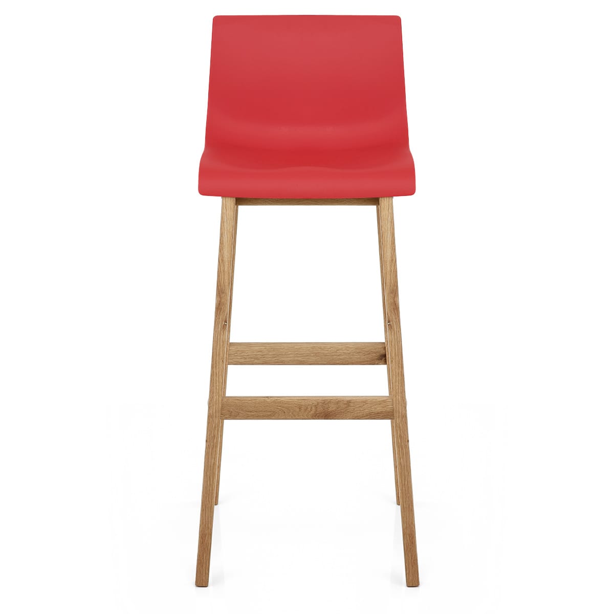 Taburete Madera Resina - Drift ABS Rojo