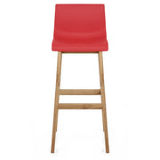 Taburete Madera Resina - Drift ABS Rojo