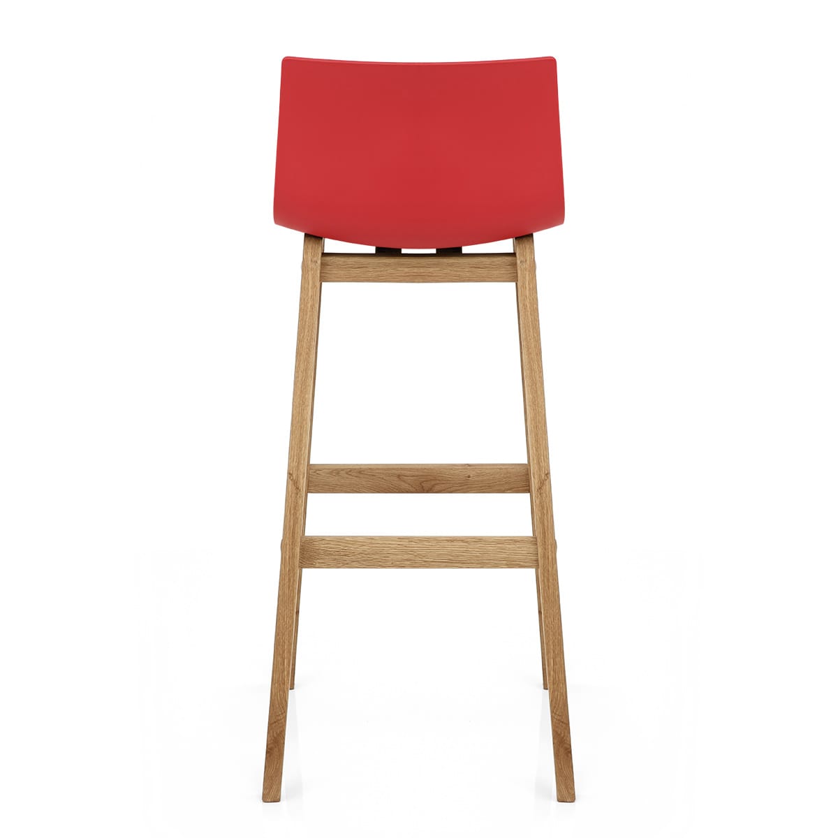 Taburete Madera Resina - Drift ABS Rojo