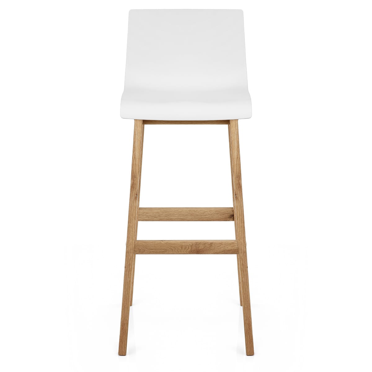 Taburete Madera Resina - Drift ABS Blanco
