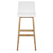 Taburete Madera Resina - Drift ABS Blanco