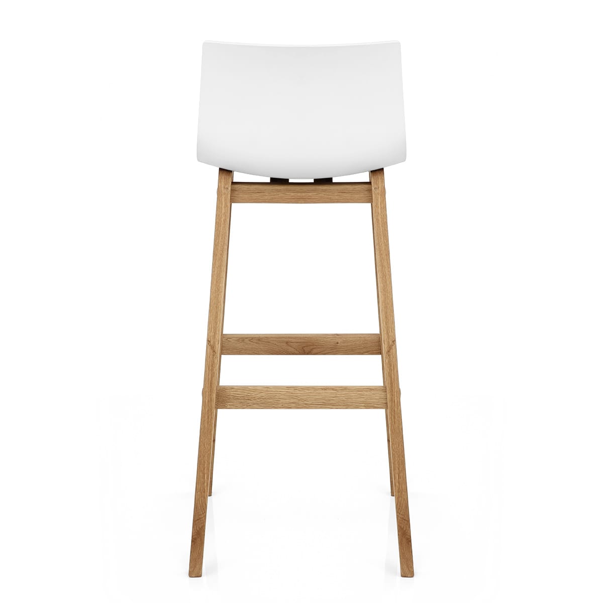 Taburete Madera Resina - Drift ABS Blanco
