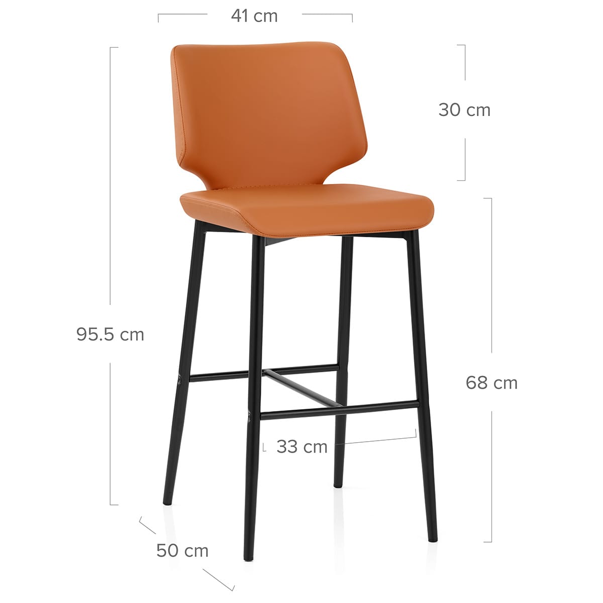 Taburete Sintético - Elan Naranja