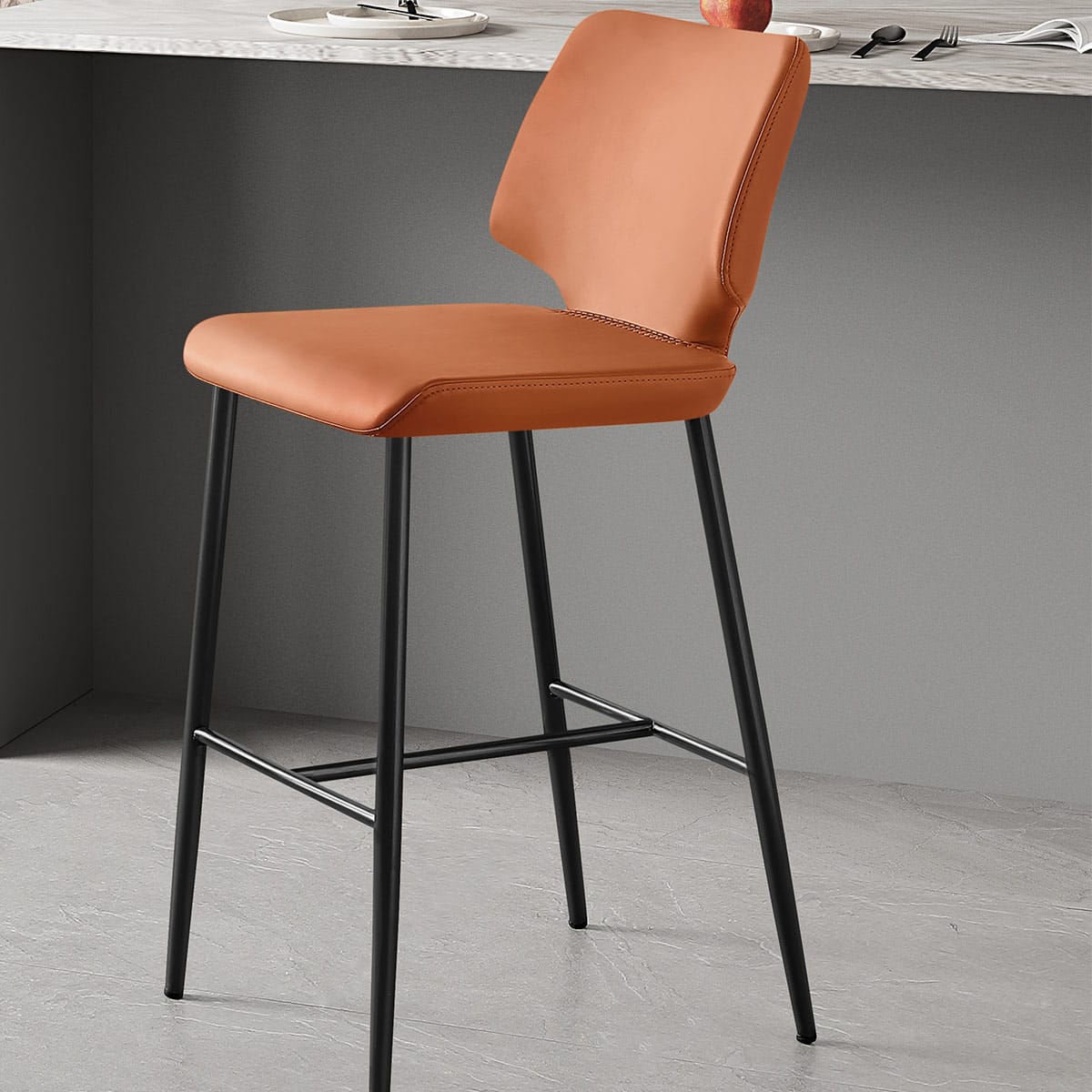 Taburete Sintético - Elan Naranja