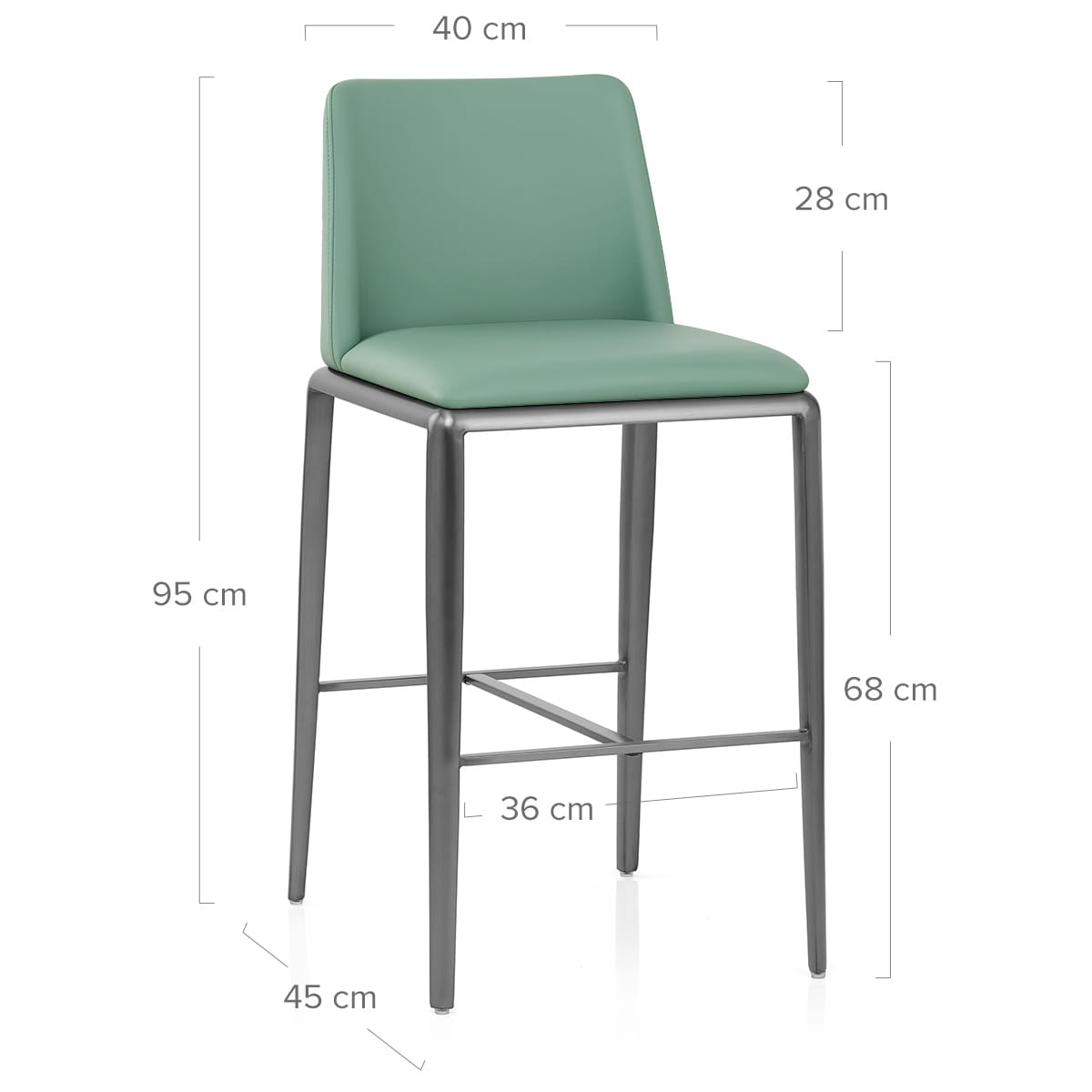 Taburete Polipiel - Elise Verde