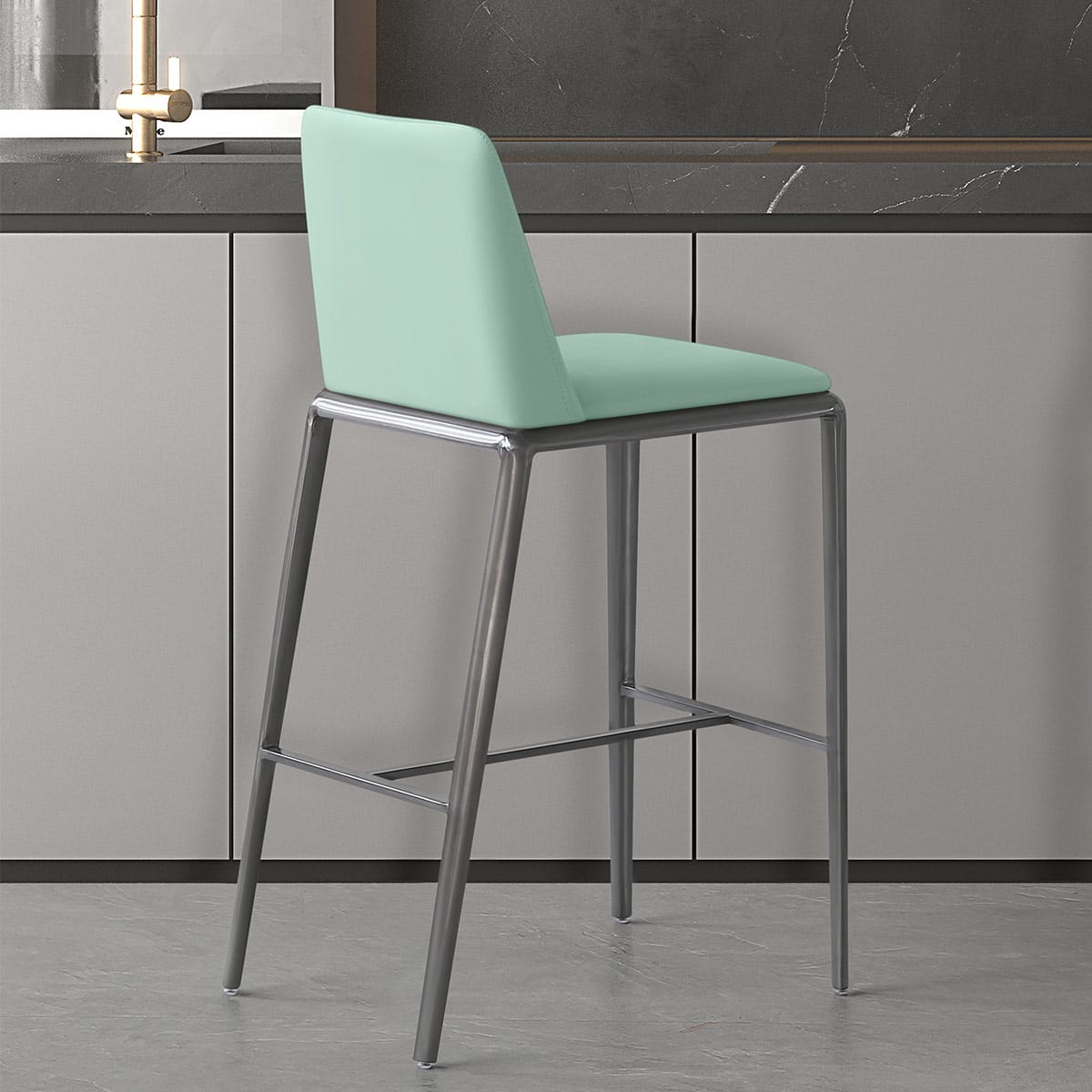 Taburete Polipiel - Elise Verde