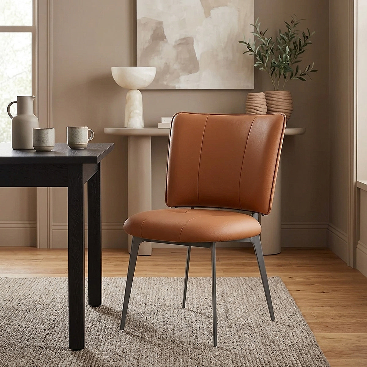 Silla Eco Piel - Ellis Marrón
